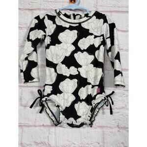 Ruffle Butts 18-24 Months Floral Long Sleeve Swimsuit